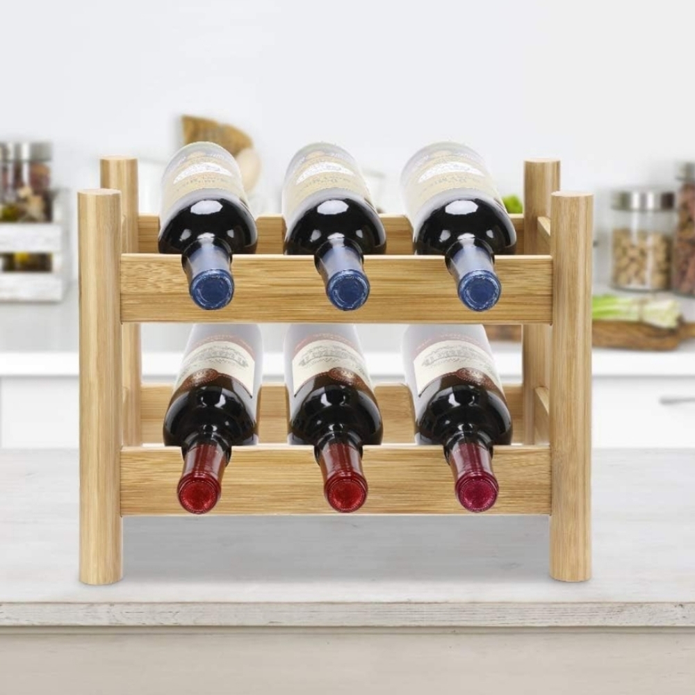 Stackable Bamboo Wine Rack - Picture 2 of 6